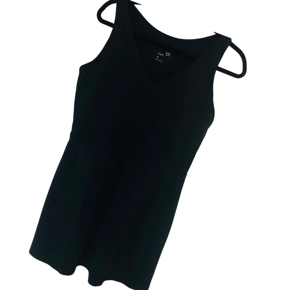 GapFit Active Tank Dress Black Shelf‎ Bra Boy Shorts Athletic Golf Athleisure XL